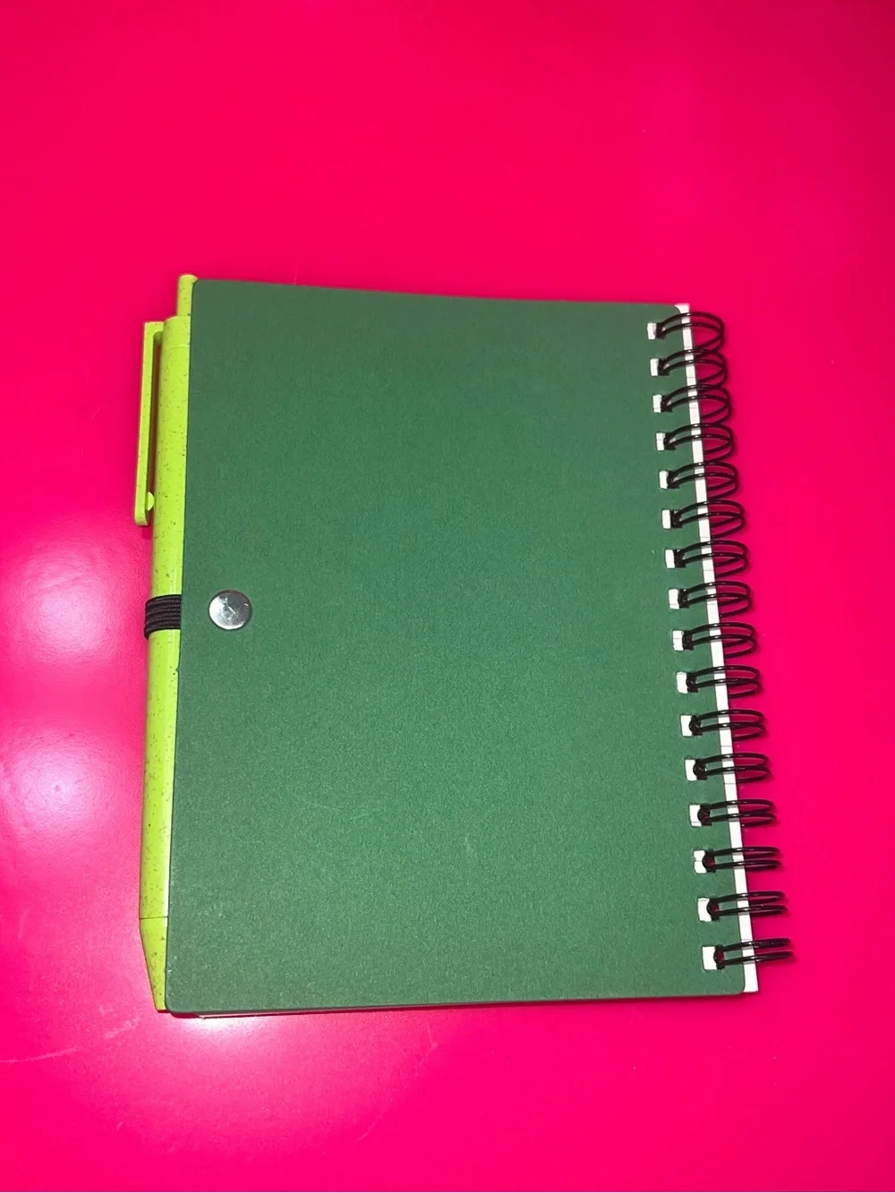 Believe In Yourself Spiral Notebook with Green Pen - Forest Green & Lime